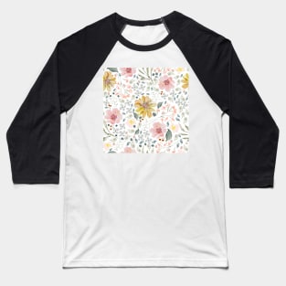 Mia fleur Watercolor florals Baseball T-Shirt